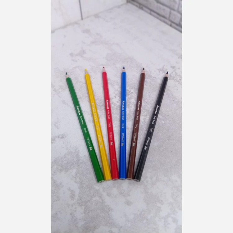 مداد رنگی 6 رنگ بزرگ آدمیرال