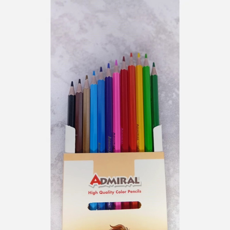 مداد رنگی 12 رنگ آدمیرال Admiral