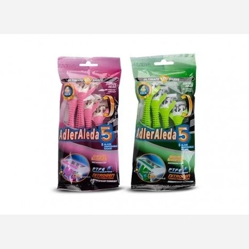 ژیلت خود تراش 5 لبه 4 تایی آلدا Adler Aleda