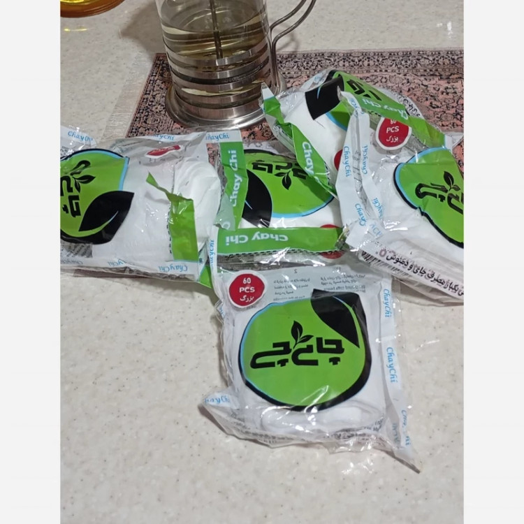 صافی چای یکبار مصرف یک بسته 60 عددی