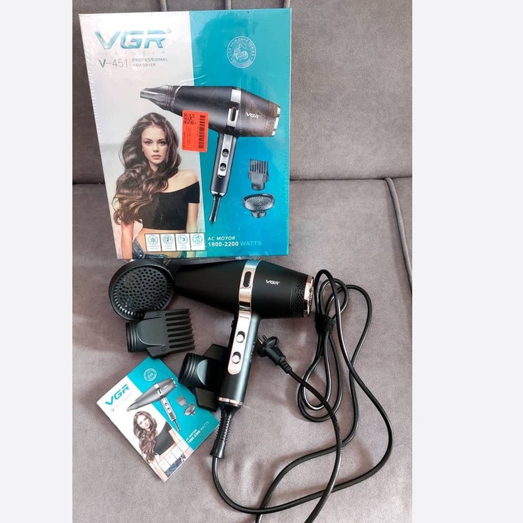 سشوار حرفهای وی جی ار اورجینال مدل V-451 با ارسال رایگان