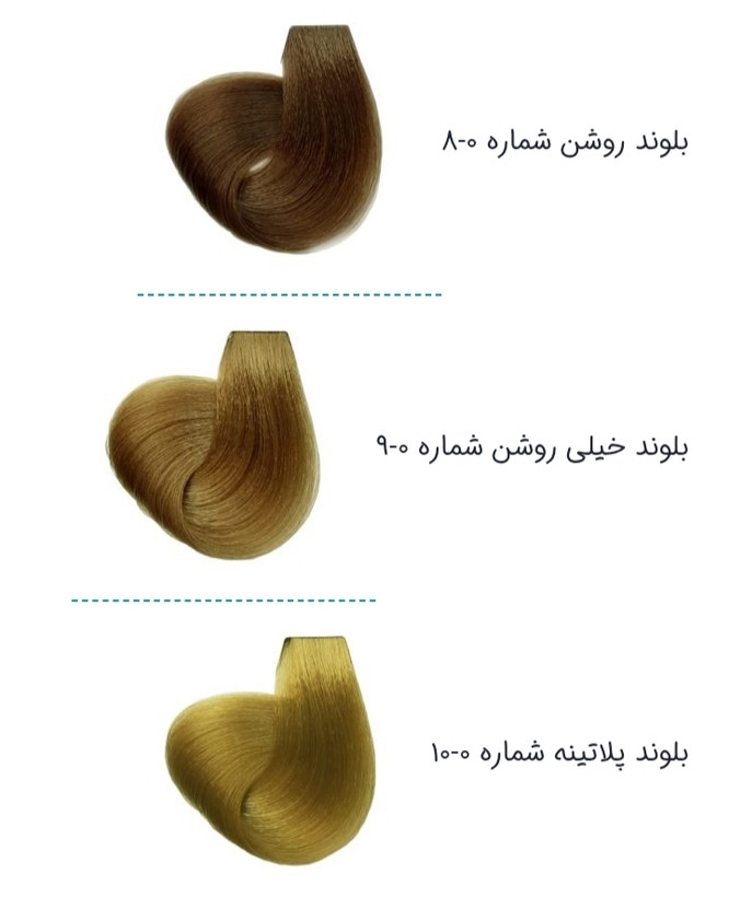 رنگ موی مارال تمامی رنگ های سری طبیعی