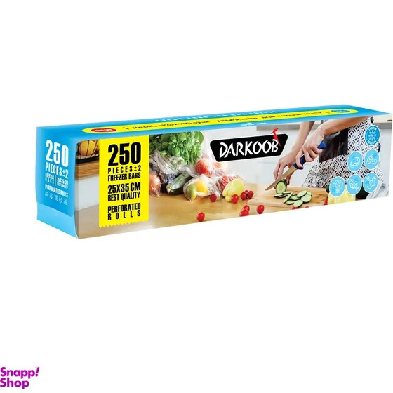 یک کارتن کیسه فریزر 250 برگ دارکوب (50 بسته)